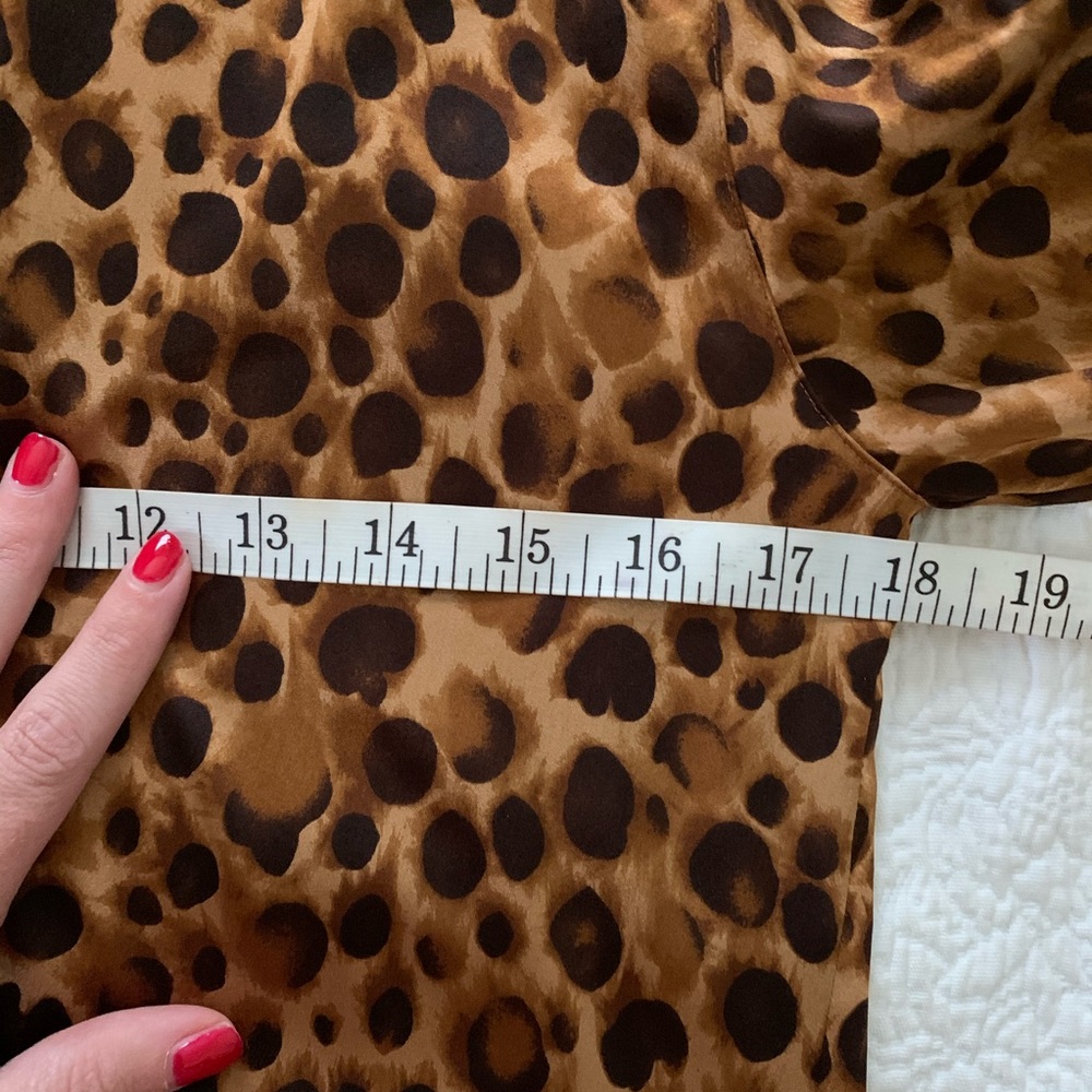 Vintage Worth 90s Leopard Blouse - Picture 3 of 6